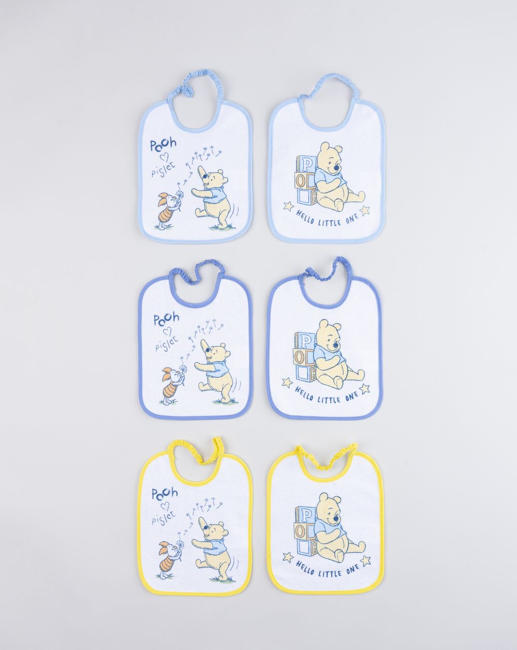 Pack 6 bavaglini bimbo winnie the pooh multicolor