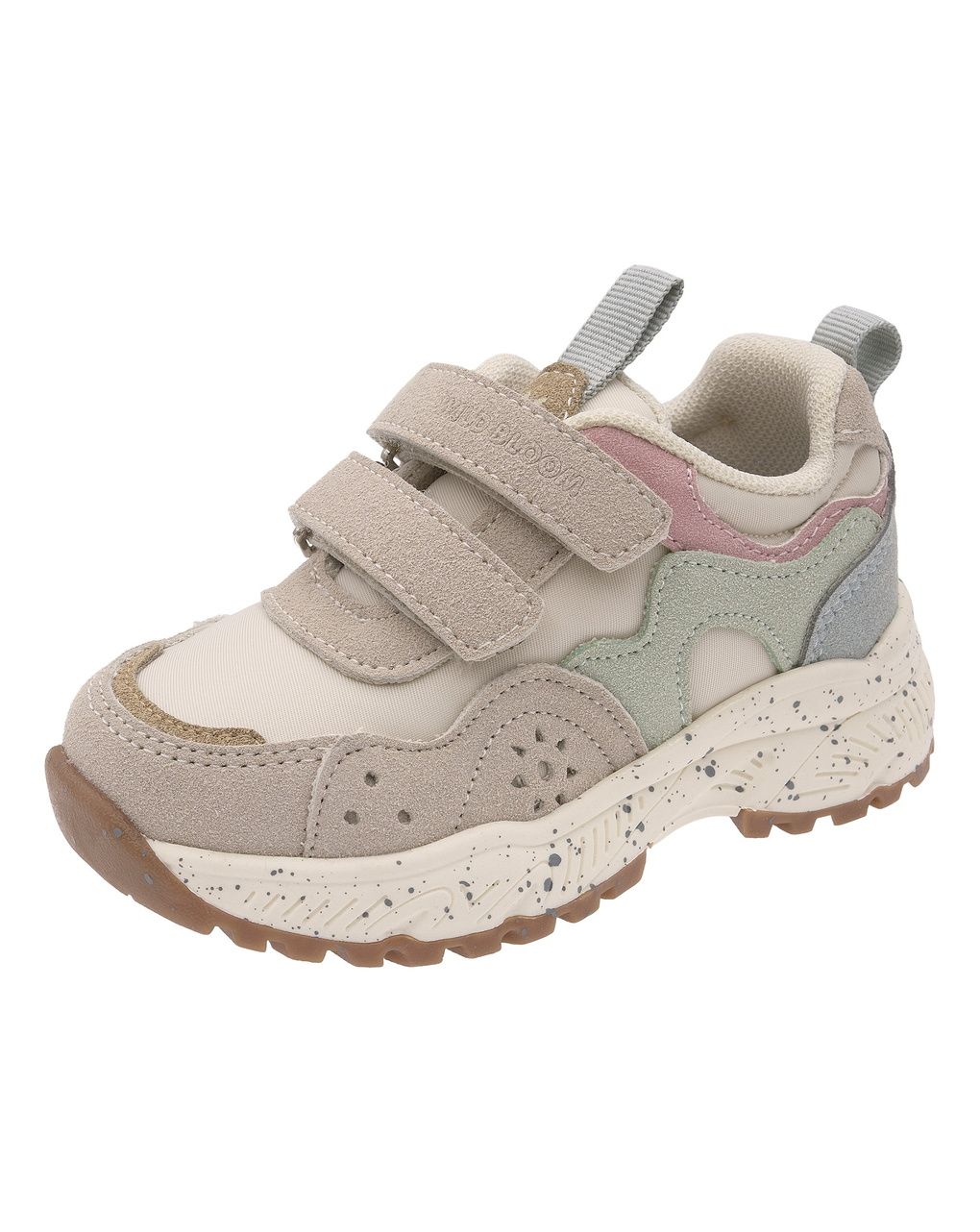 Chicco - scarpa crim bambina beige con touch pastello doppio velcro