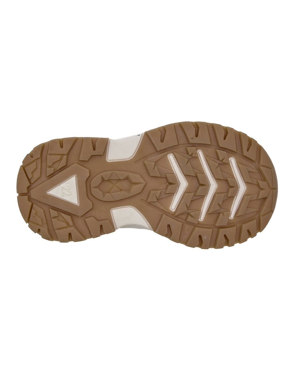 Chicco - scarpa crim bambina beige con touch pastello doppio velcro