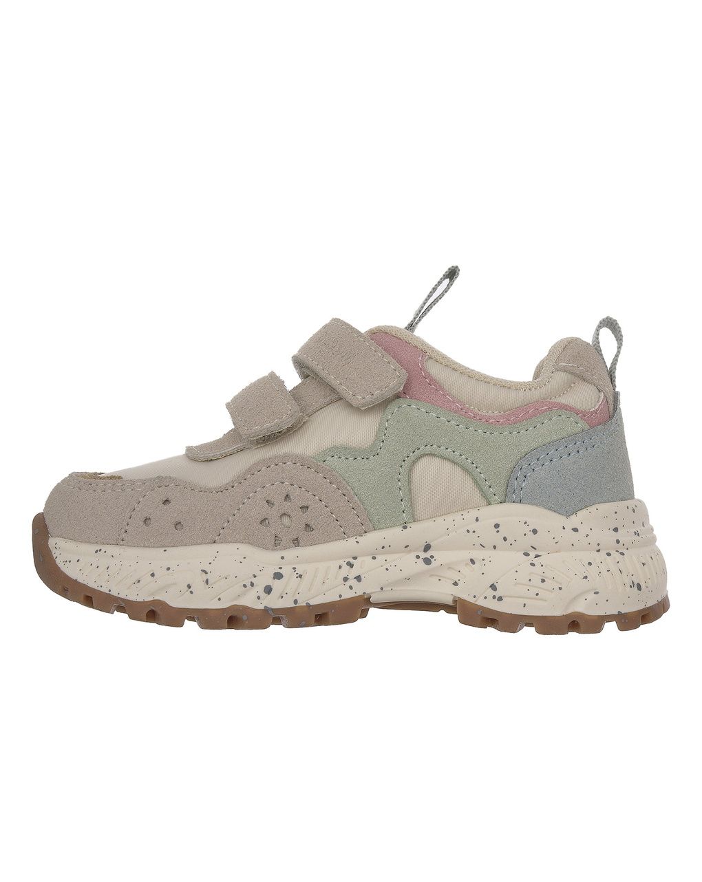 Chicco - scarpa crim bambina beige con touch pastello doppio velcro