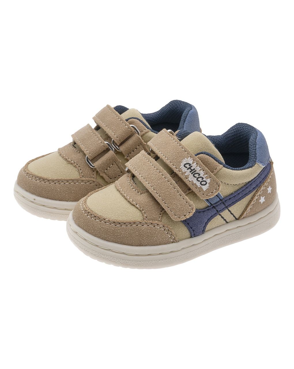 Chicco - scarpa grost bimbo doppio strappo marrone