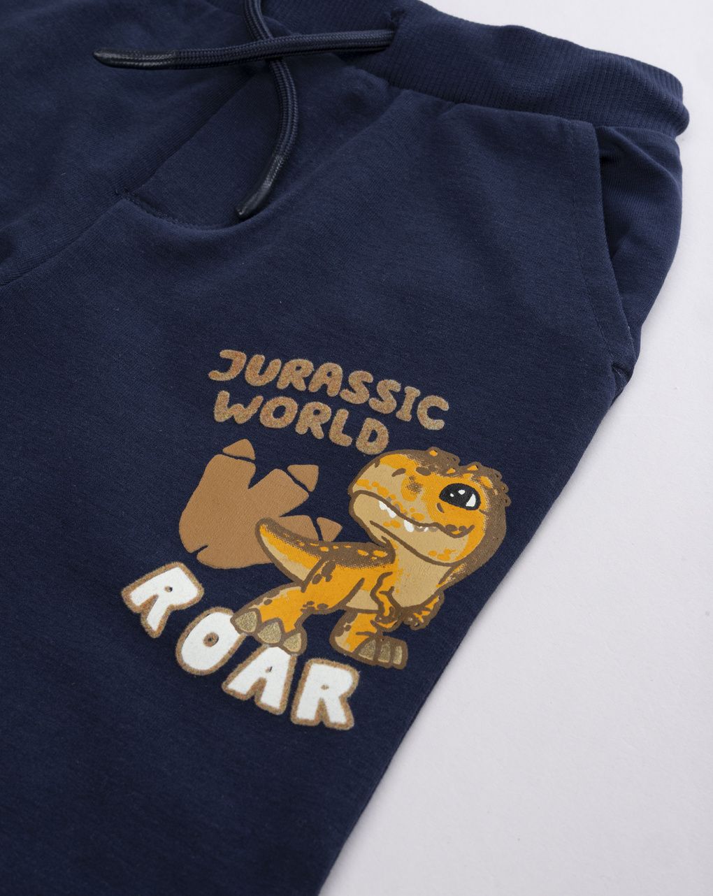 Pantaloni bimbo jurassic party blu