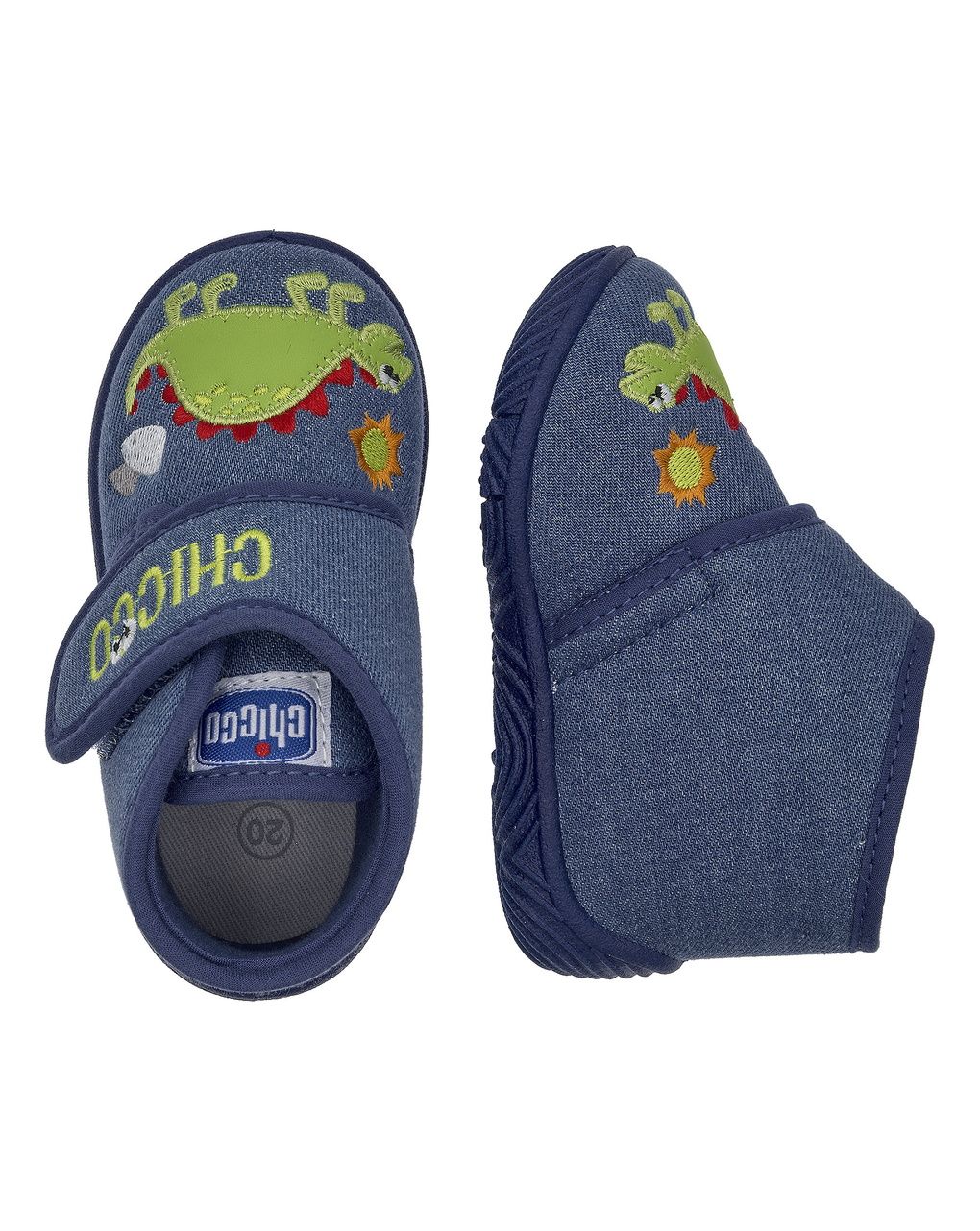 Chicco - scarpa asilo ossy blu con personaggio