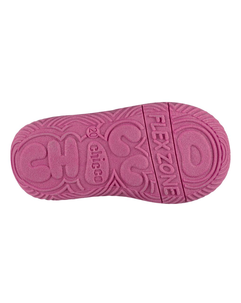 Chicco - scarpe asilo bimba rosa fantasia coniglietti