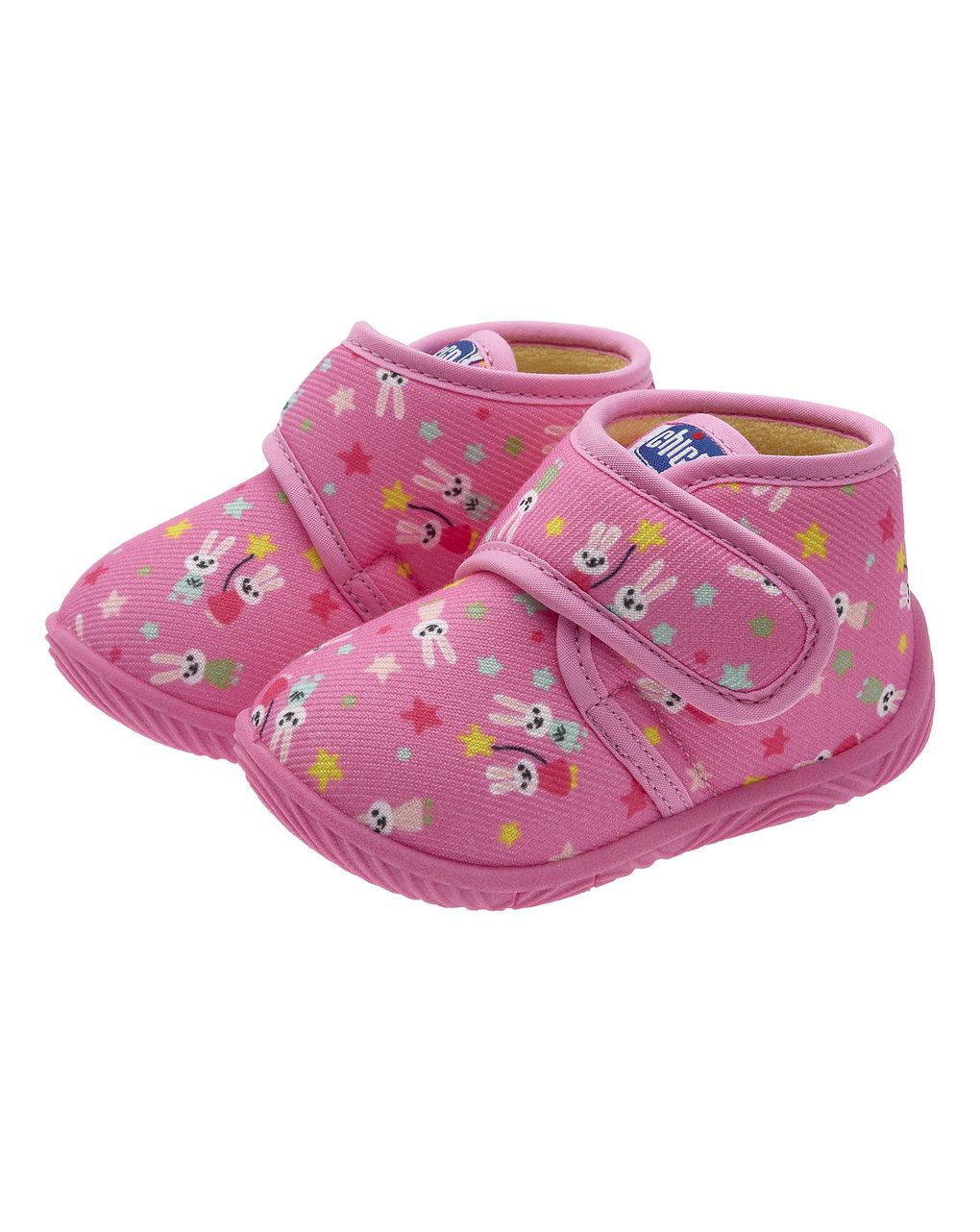 Chicco - scarpe asilo bimba rosa fantasia coniglietti