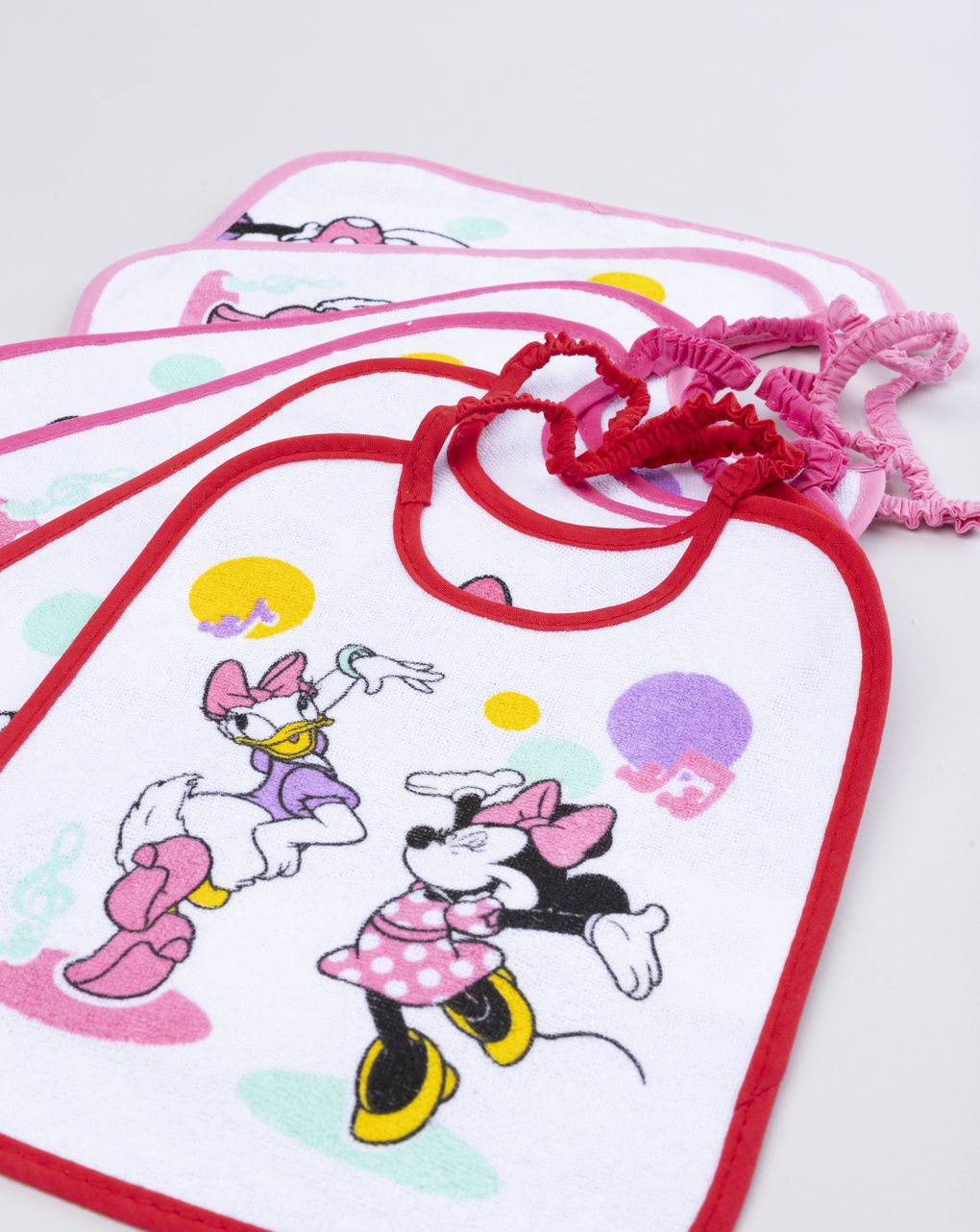 Pack 6 bavaglie bambina disney minnie e paperina