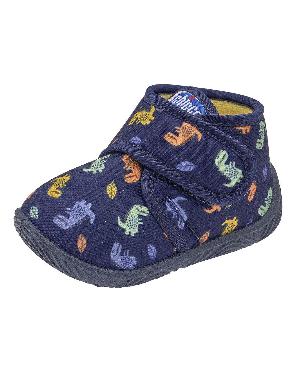 Chicco - scarpe asilo bimbo blu fantasia disnosauri